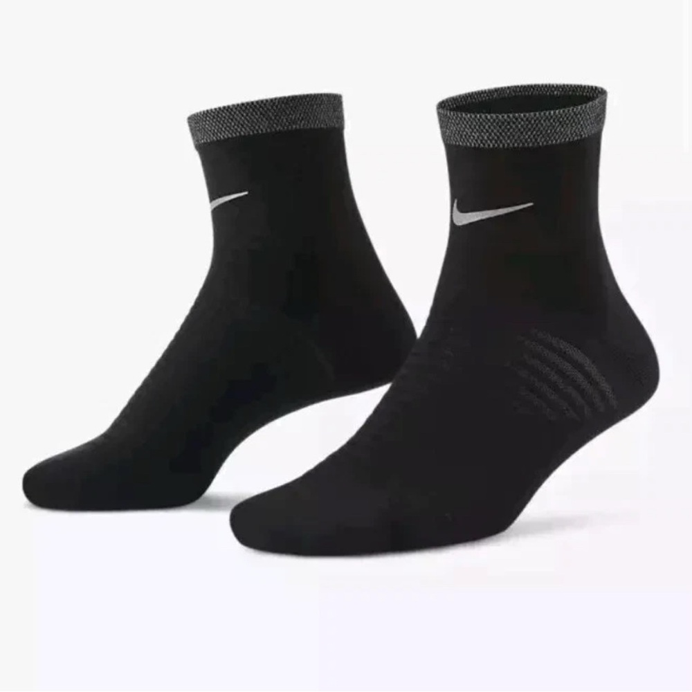 Nike Spark Running Ankle Socks Black Unisex Men’s Sz 6-7.5 | Wmns Sz 7.5-9